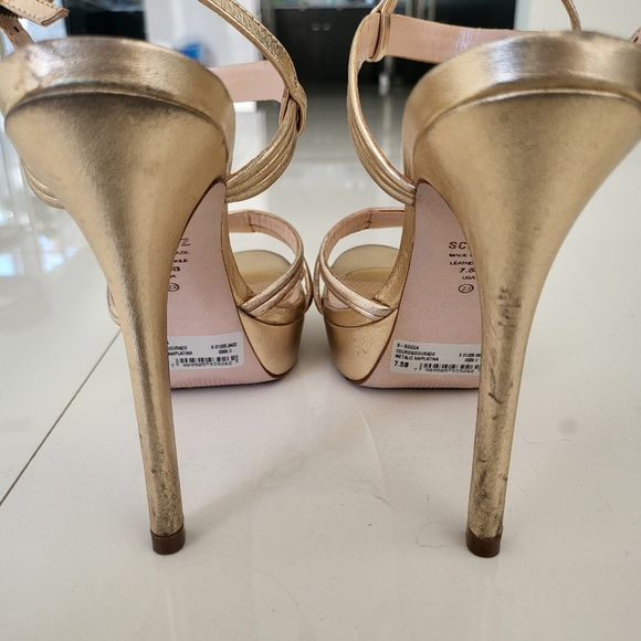 Schutz Bogga Sandal Heel in Platina, Similar to Kaila Heel - Picture 6 of 8